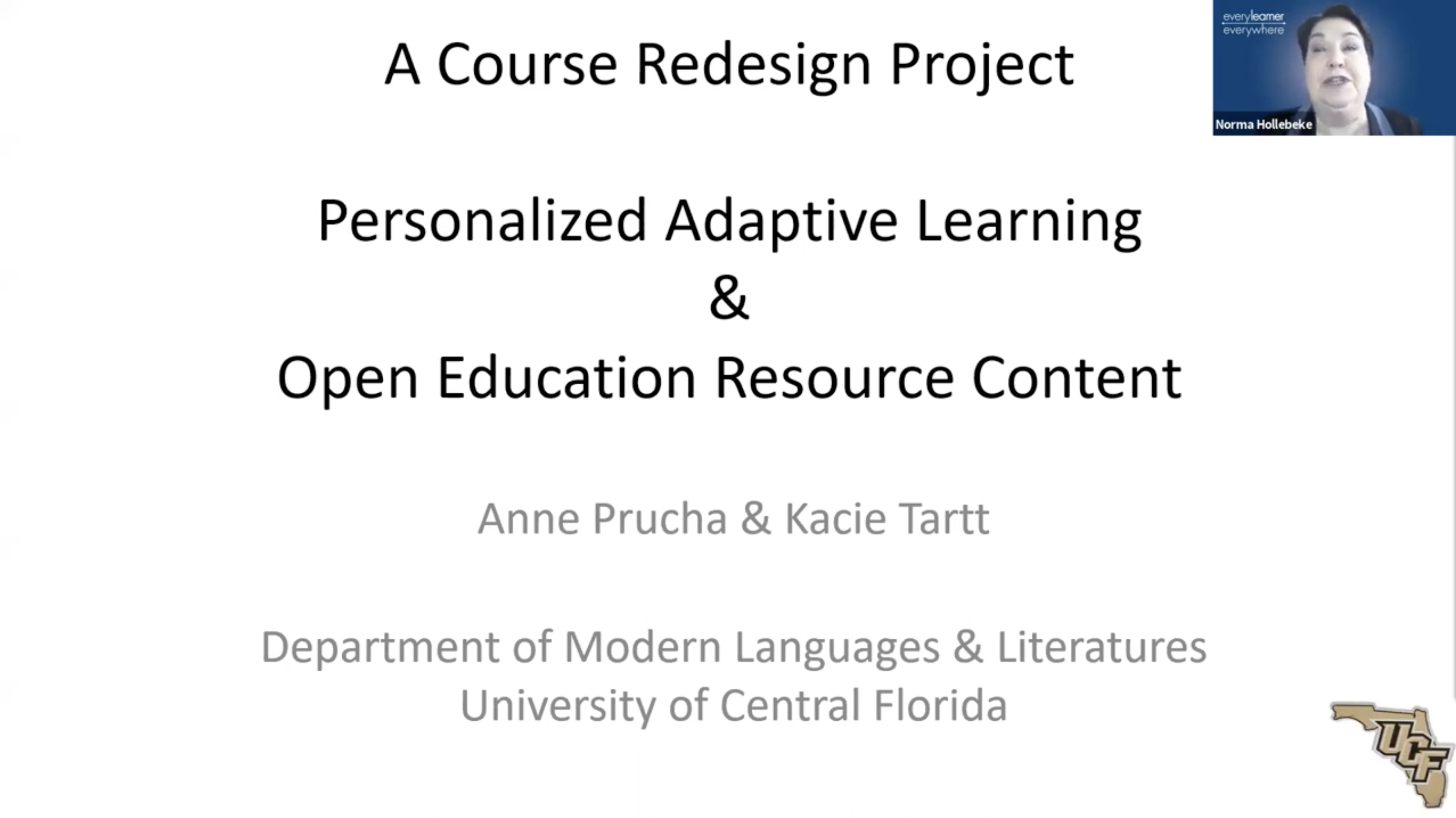 A Course Redesign Project Personalized Adaptive Learning and OER Content thumbnail