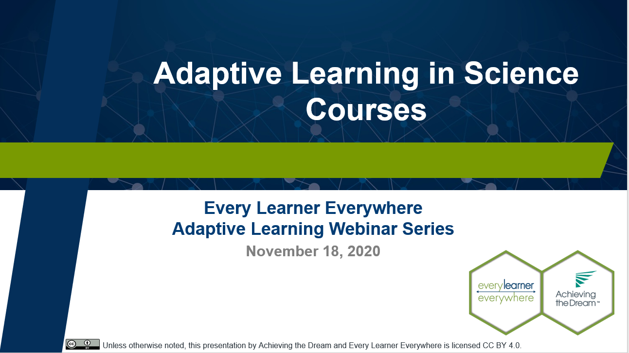 Adaptive Learning in Science Courses thumbnail