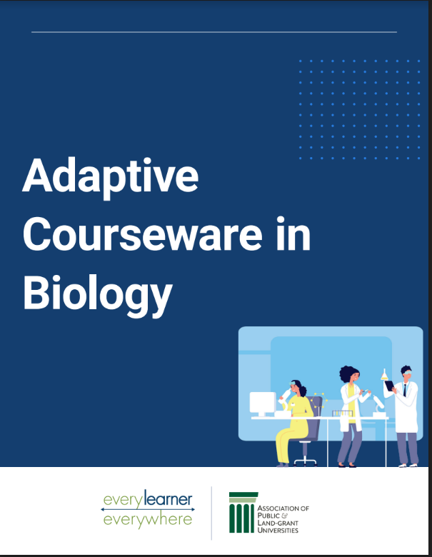 Adaptive Courseware in Biology cover