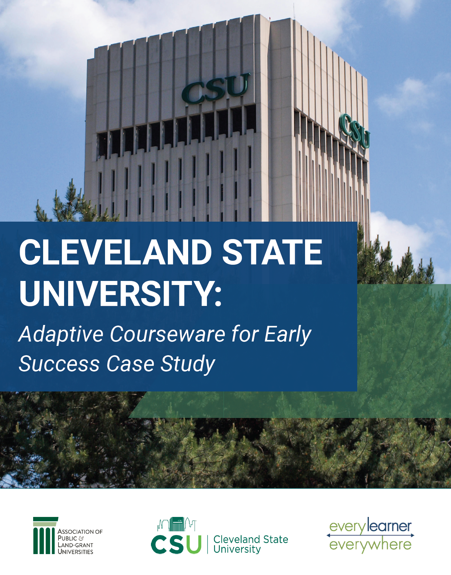CSU APLU Adaptive Courseware for Early Success Case Study Cover