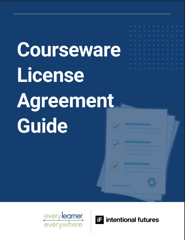 Courseware license agreement guide cover
