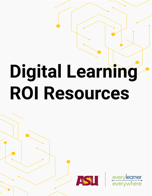 Digital Learning ROI Resources Cover Image
