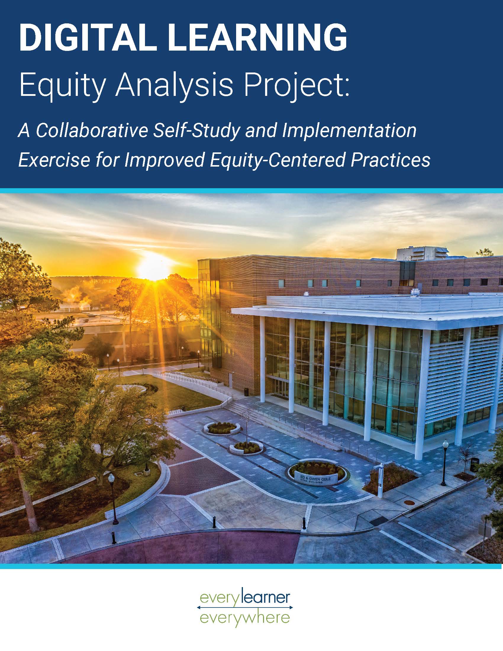Digital Learning Equity Analysis Cover Page