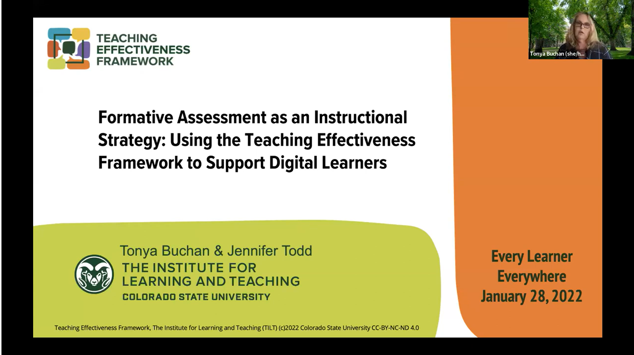 Formative Assessment as an Instructional Strategy Using the Teaching Effectiveness Framework thumbnail