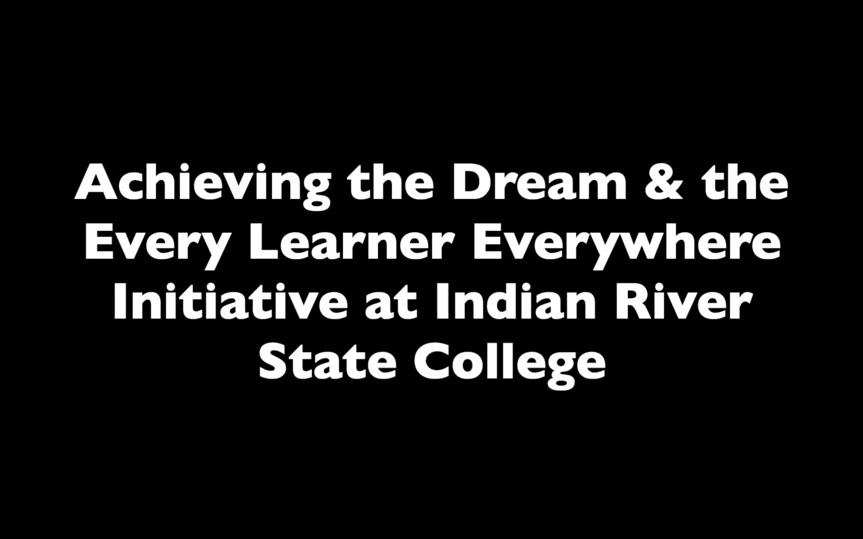 Indian River State College Transitions to Adaptive Learning thumbnail