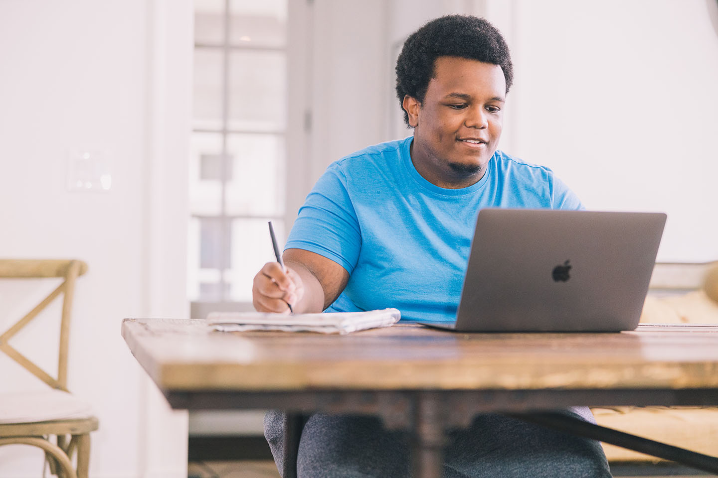 Student with Laptop