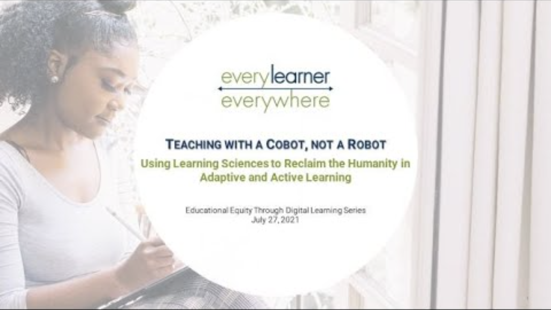 Teaching with a Cobot Active and Adaptive Learning Cover