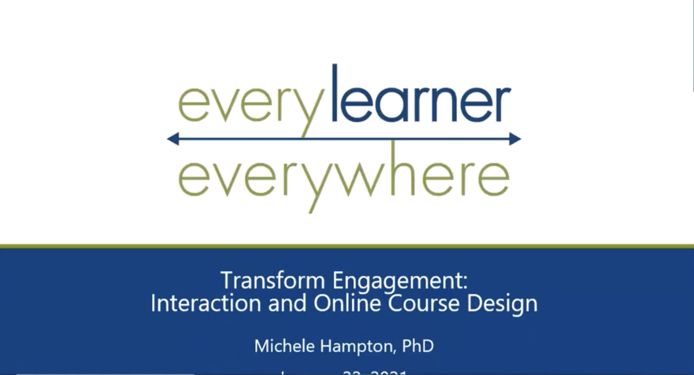 Transform Engagement Interaction and Online Course Design thumbnail