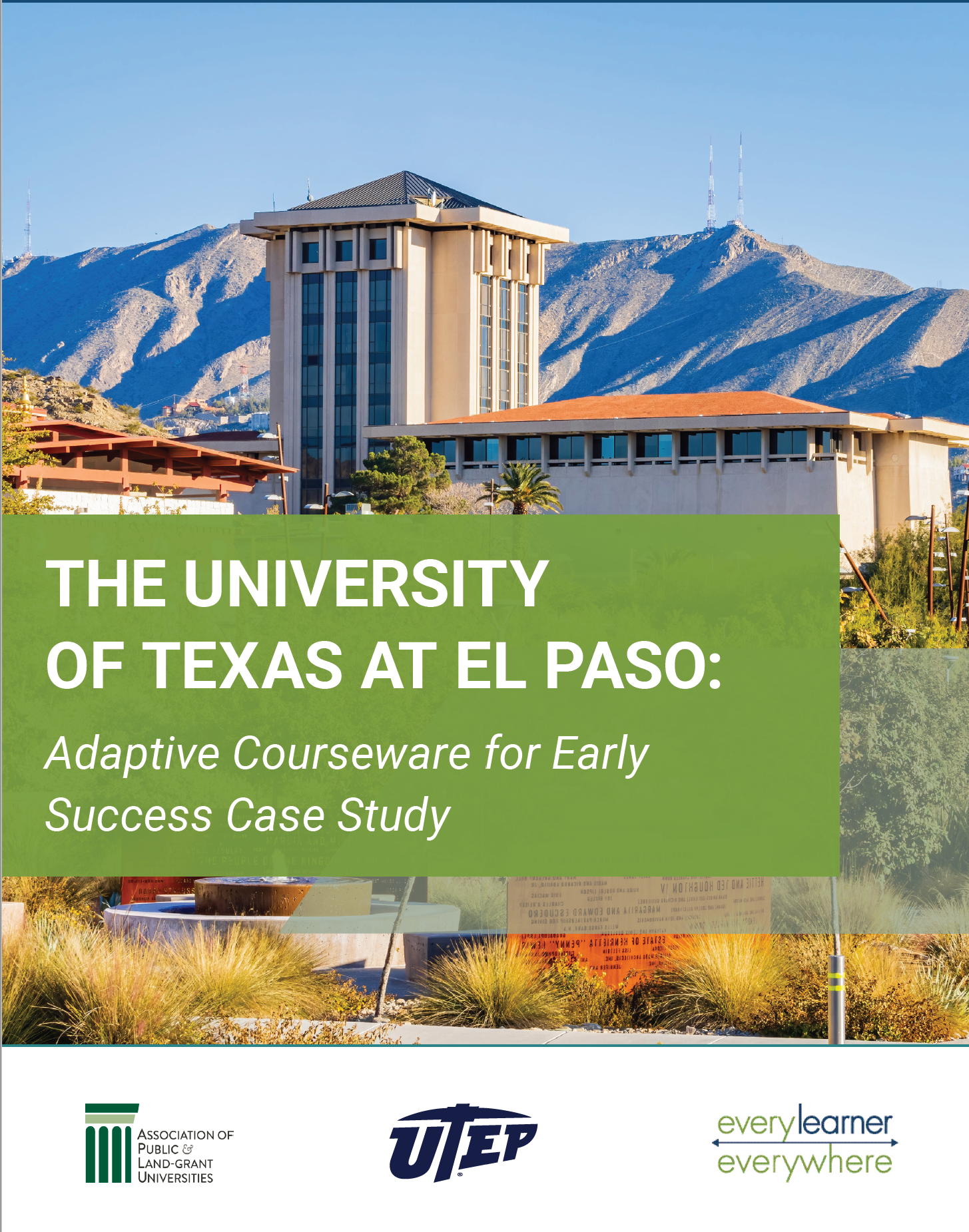 UTEP APLU Adaptive Courseware for Early Success Case Study Cover