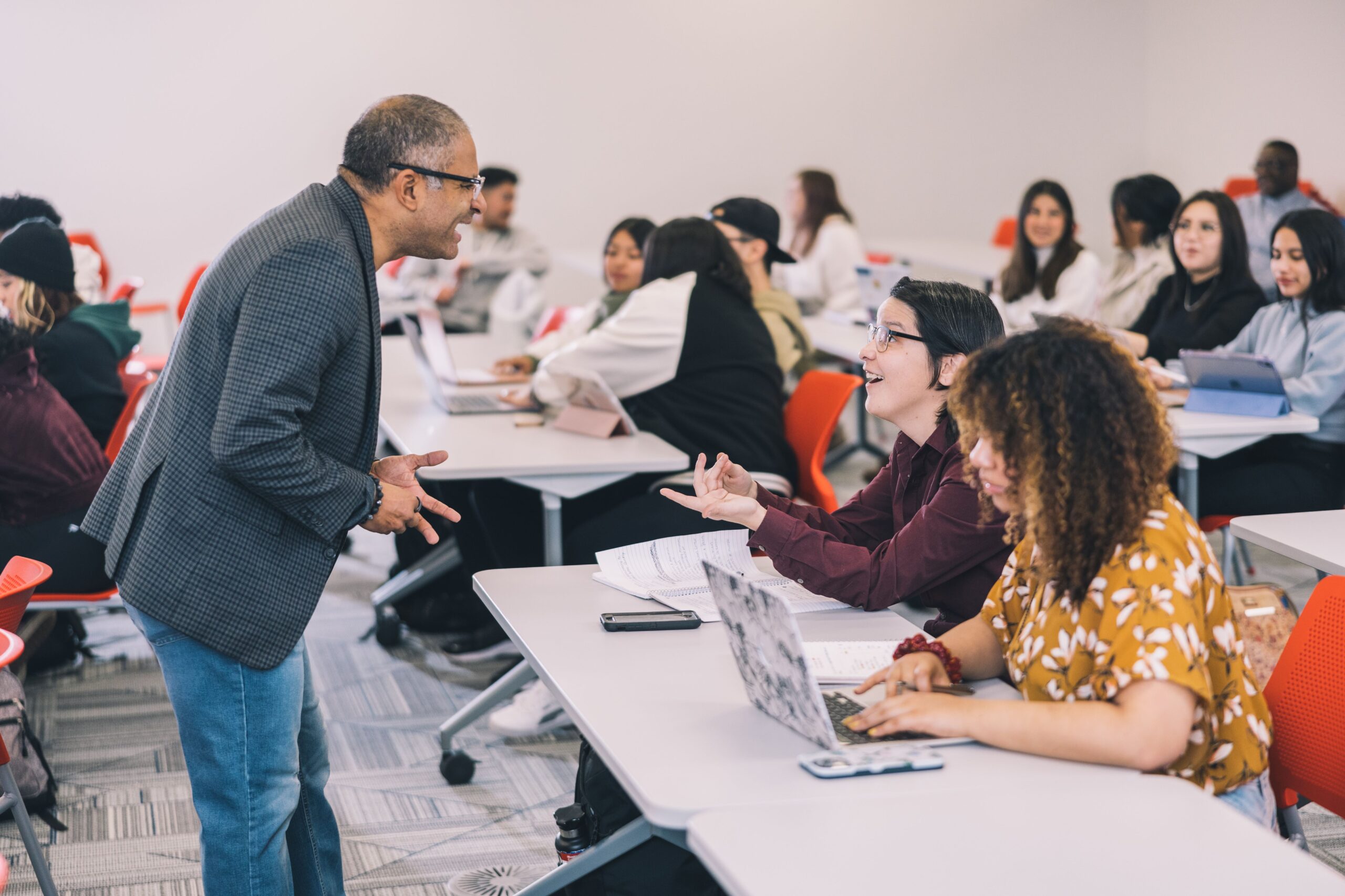 professor centering equity in classroom teaching students